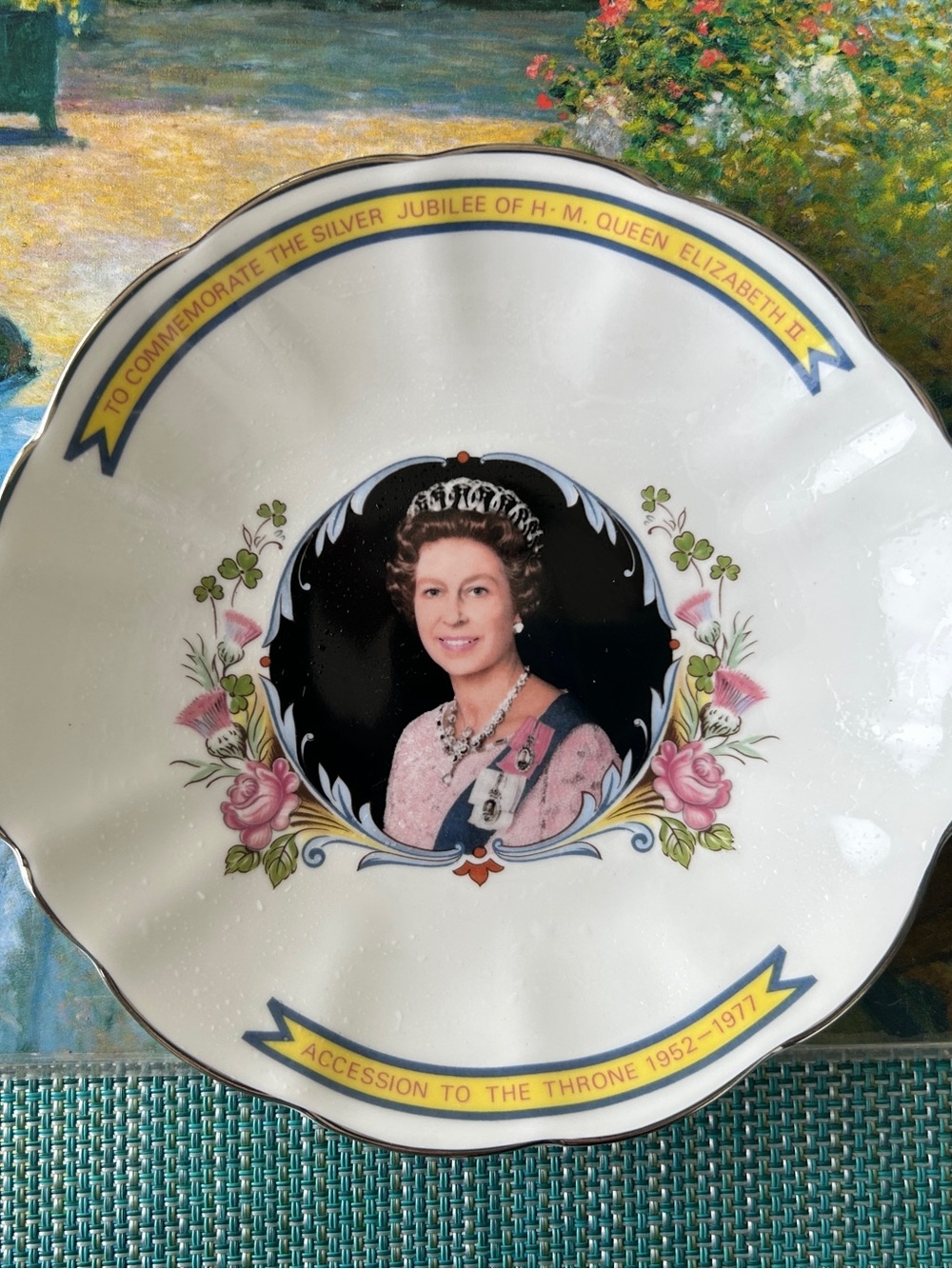 Collectible Queen Elizabeth Silver Jubilee Dish